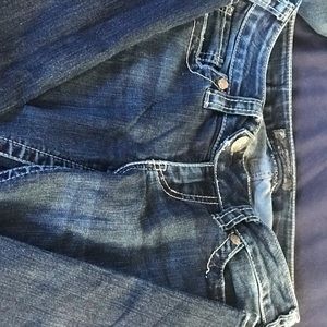 silver jeans faded look